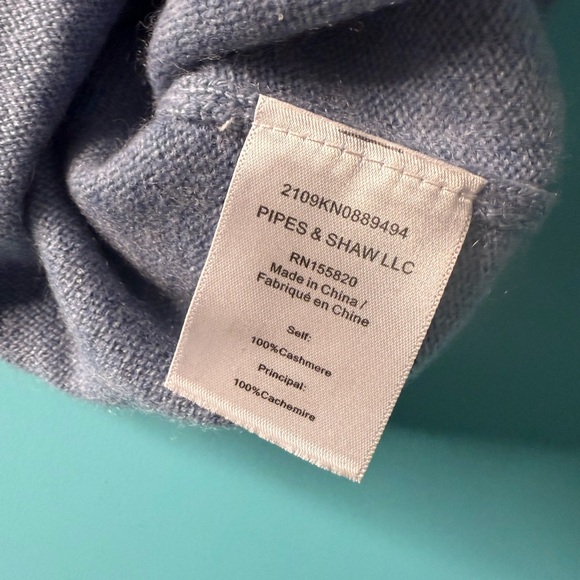 Veronica Beard Nelia Cashmere Sweater Blue Size XL - Picture 5 of 6